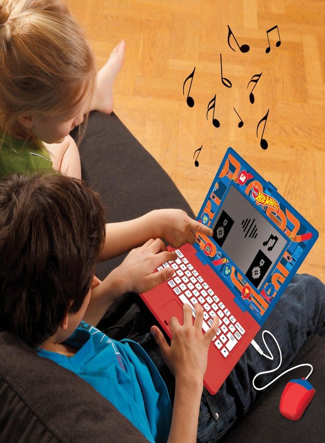 Lexibook, Hot Wheels, Bilingual and Educational Laptop English/Spanish - Toy for Children, 170 Activities to Learn, Play Games and Music, Large Screen, JC599HWi2 - Image 4